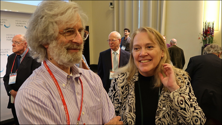 ACM President Vicki L. Hanson and Turing Laureate Leslie Lamport at HLF