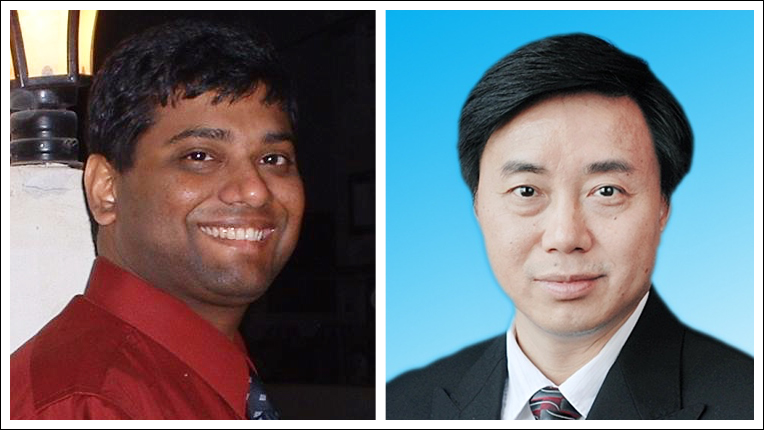 Photo of TKDD's co-EICs Charu Aggarwal and Xindong Wu