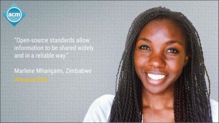 image of Marlene Mhangami; quote: "Open-source standards allow information to be shared widely and in a reliable way."