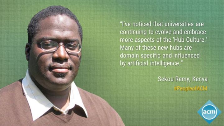 image of Sekou Remy; quote: "I've noticed that universities are continuing to evolve and embrace more aspects of the 'Hub Culture.' Many of these new hubs are domain specific and influenced by artificial intelligence."