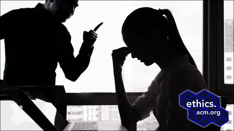 Image of an abusive workplace between a employer and their employee