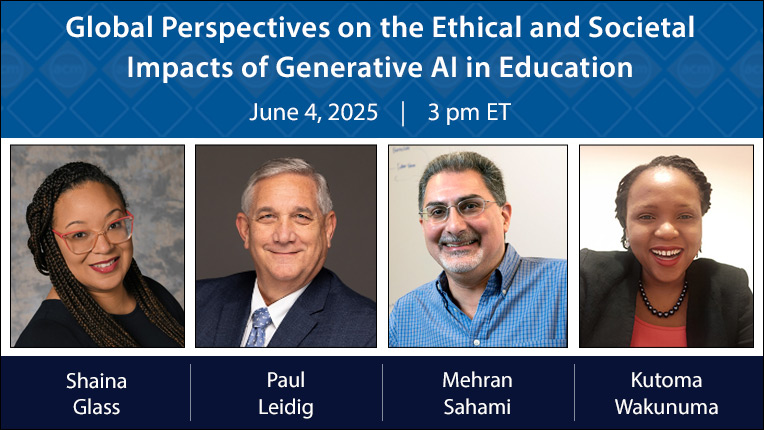 Webinar: “Global Perspectives on the Ethical and Societal Impacts of Generative AI in Education