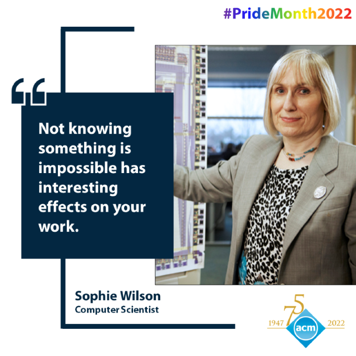 image of sophia watson; quote: "not knowing something is impossible has interesting effects on your work."