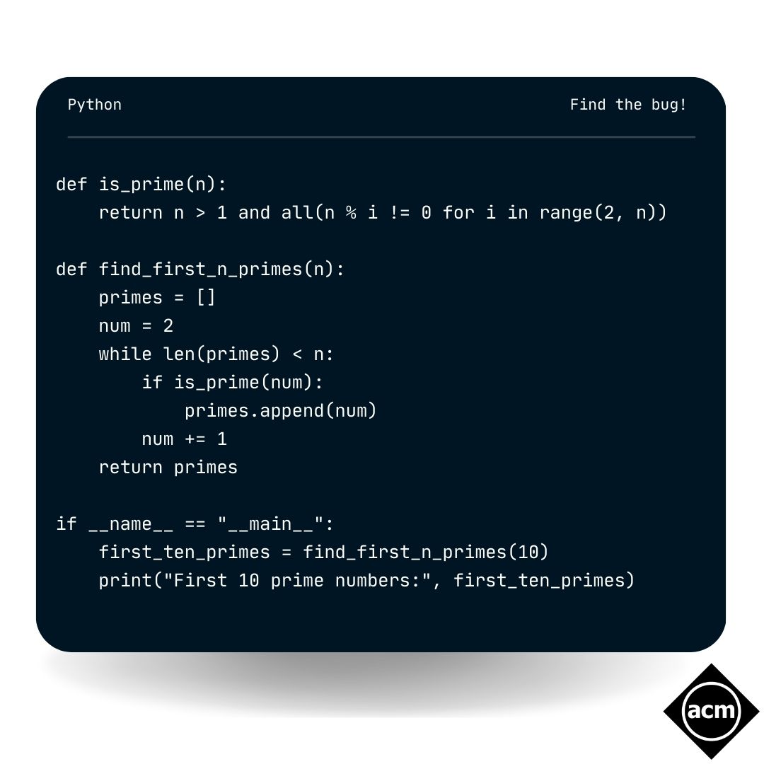 ACM Coffee Break Puzzle #2 example