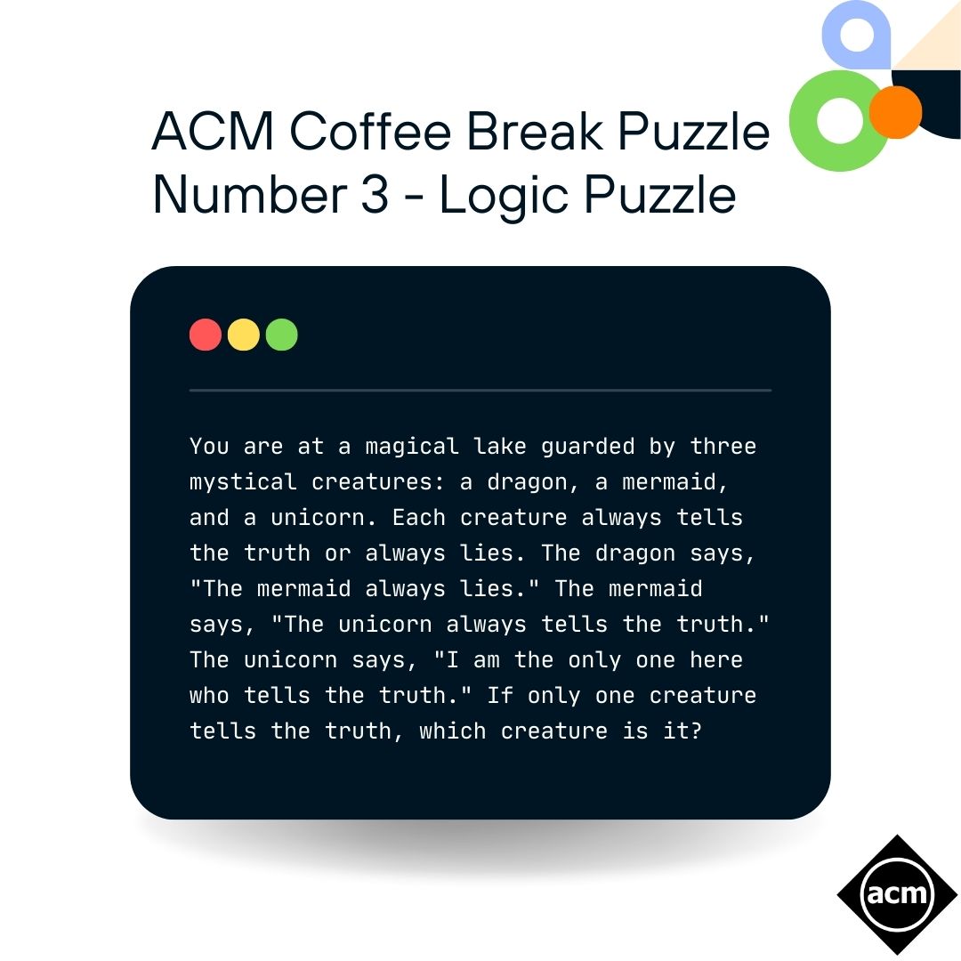 ACM Coffee Break Puzzle #3