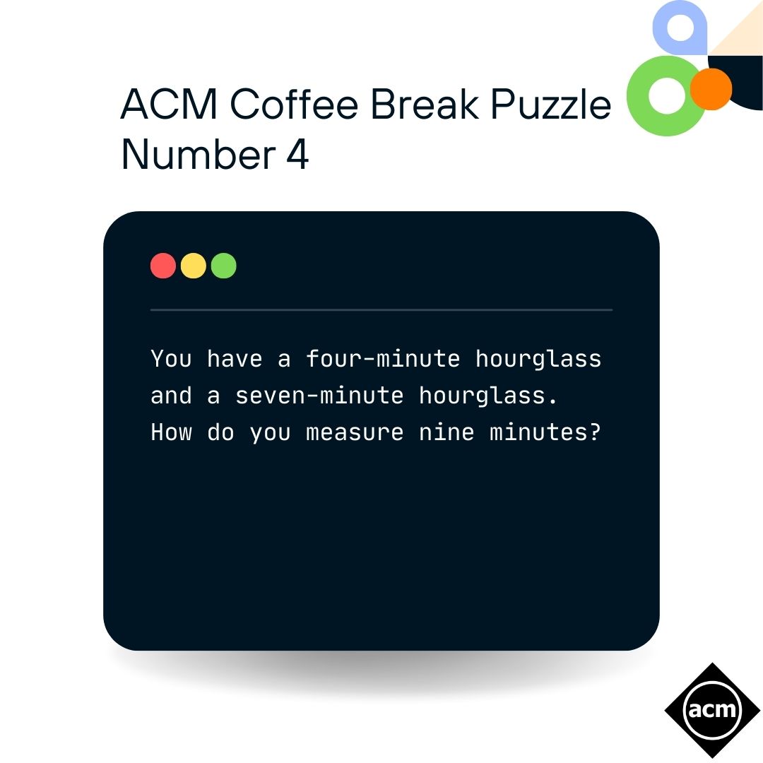 ACM Coffee Break Puzzle #4