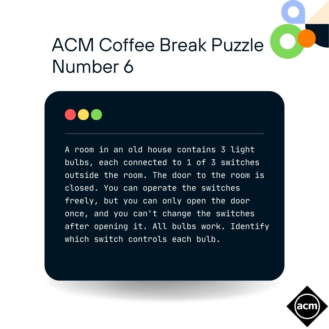 ACM Coffee Break Puzzle #6