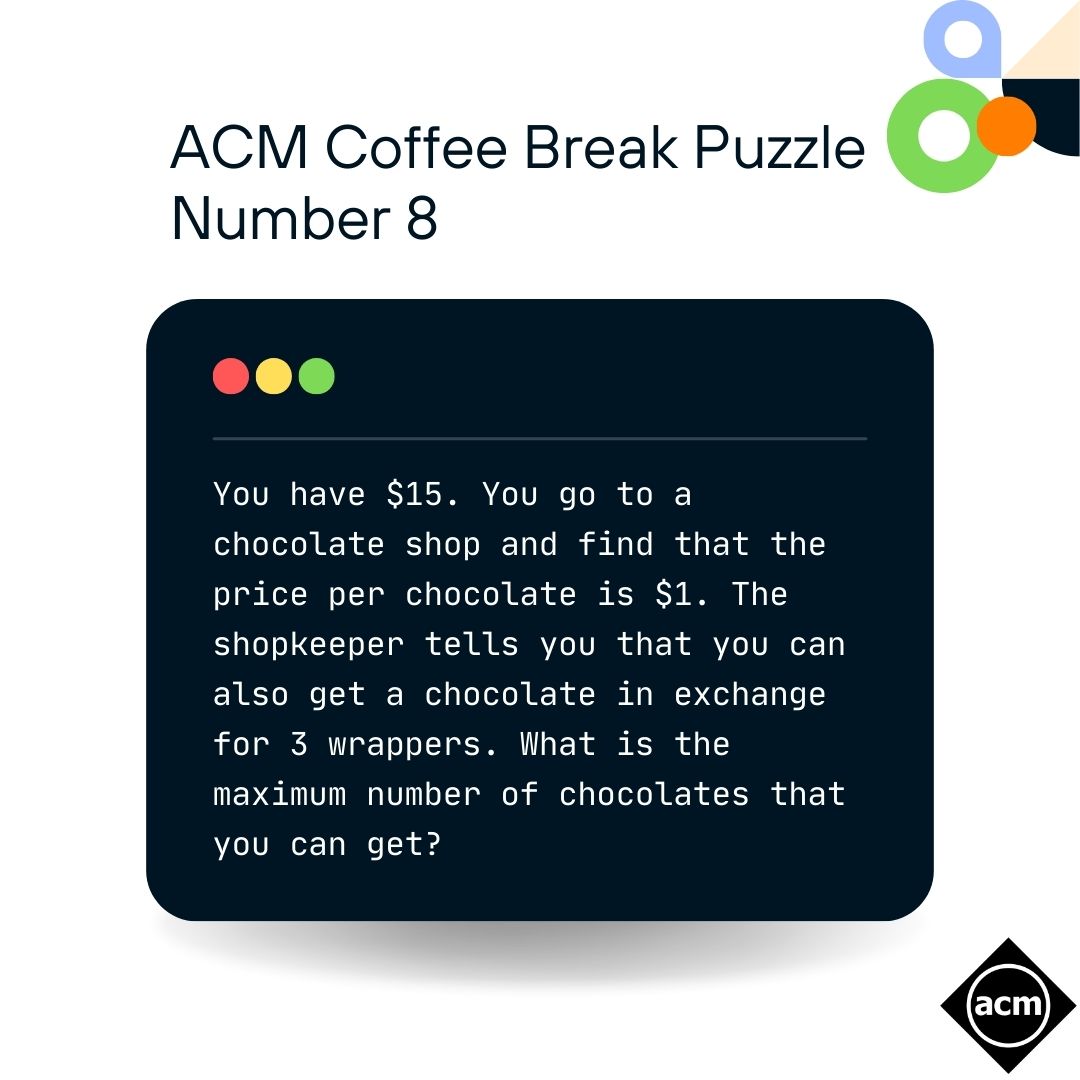 ACM Coffee Break Puzzle #8